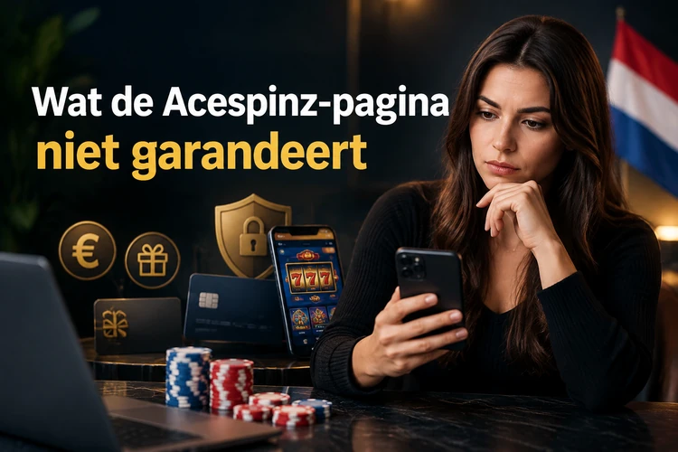 Wat de Acespinz-pagina niet garandeert