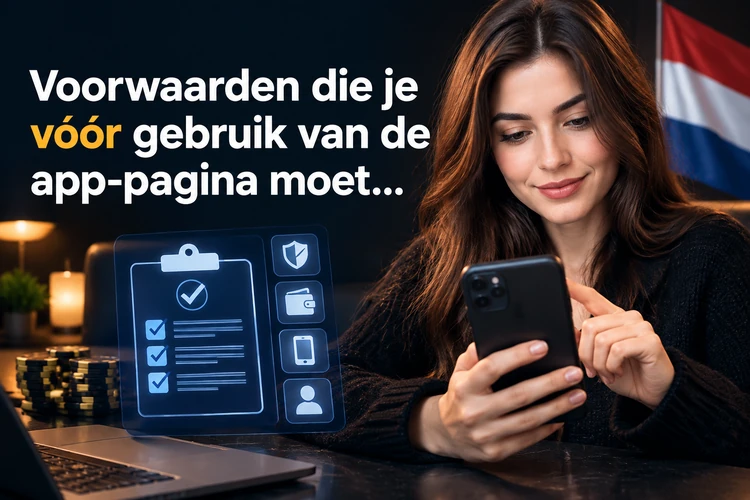 Voorwaarden die je vóór gebruik van de app-pagina moet controleren